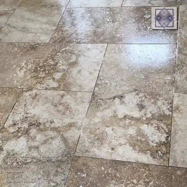 travertine sealing Bedfordshire by Victorian Tile Services